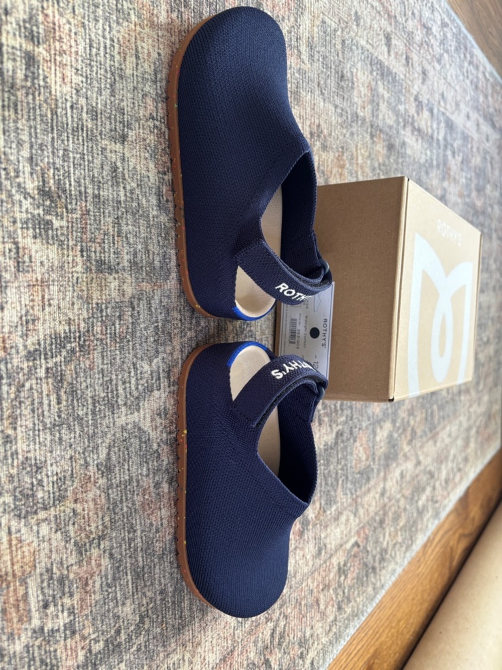 Rothy's Kids Clog in Midnight Confetti Navy. Size 12. Never worn. New with box - Picture 6 of 7